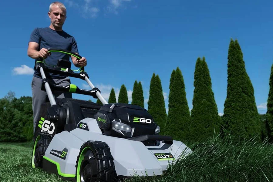 battery power lawn mowers